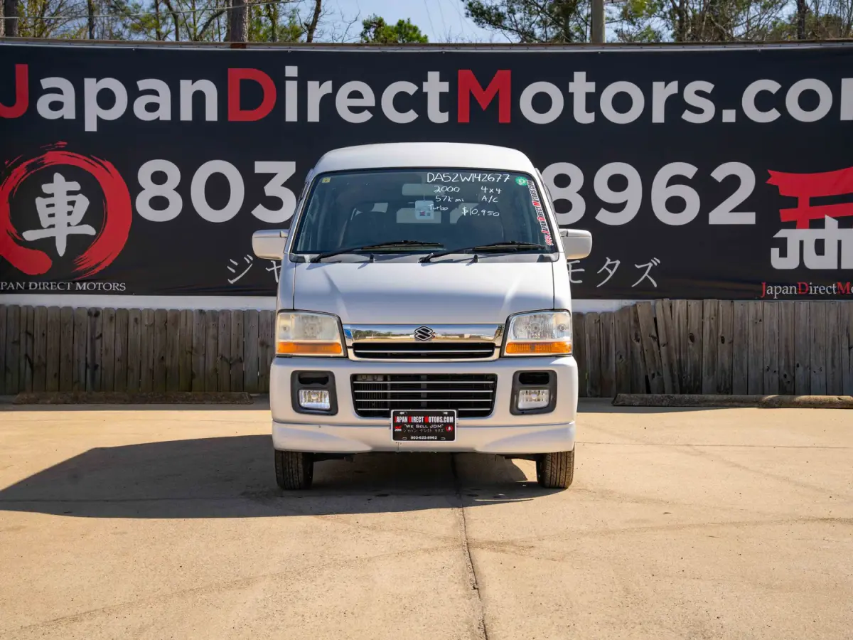 2000 Suzuki Every Joypop Kei Van in silver, for sale at Japan Direct Motors in Irmo, SC (photo 4 of 12)
