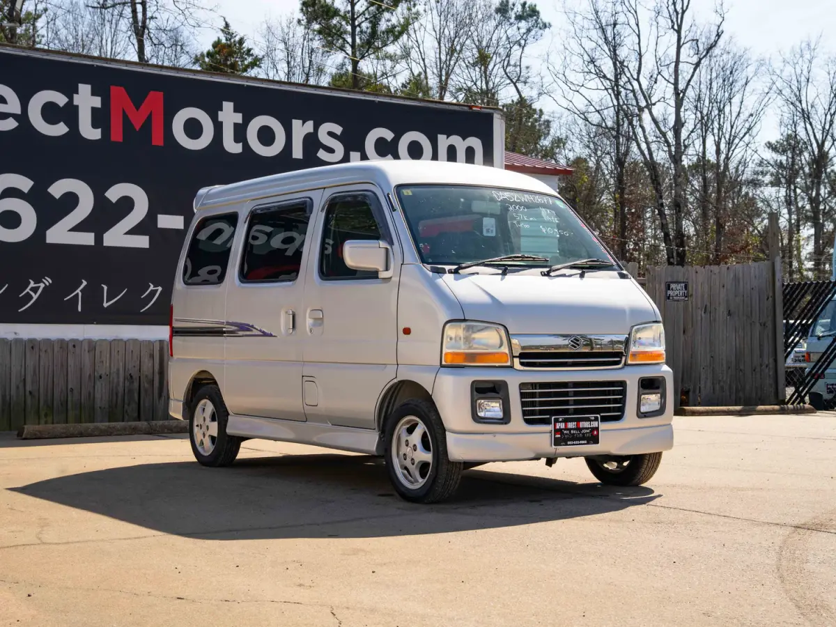 2000 Suzuki Every Joypop Kei Van in silver, for sale at Japan Direct Motors in Irmo, SC (photo 5 of 12)