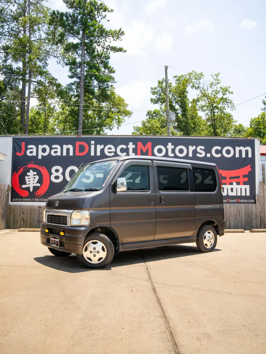 2001 Honda Vamos 4WD, a silver Kei Van, for sale at Japan Direct Motors in Irmo, SC (photo 1 of 12)