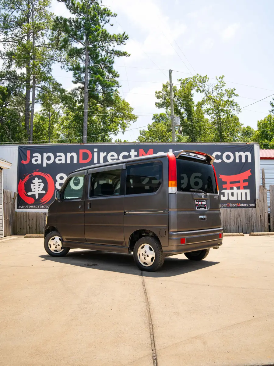 2001 Honda Vamos 4WD, a silver Kei Van, for sale at Japan Direct Motors in Irmo, SC (photo 2 of 12)