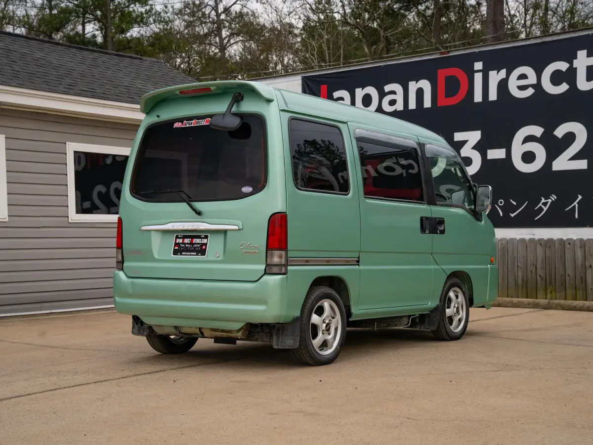 2001 Subaru Sambar Classic Van, a green Kei Van, for sale at Japan Direct Motors in Irmo, SC (photo 7 of 12)