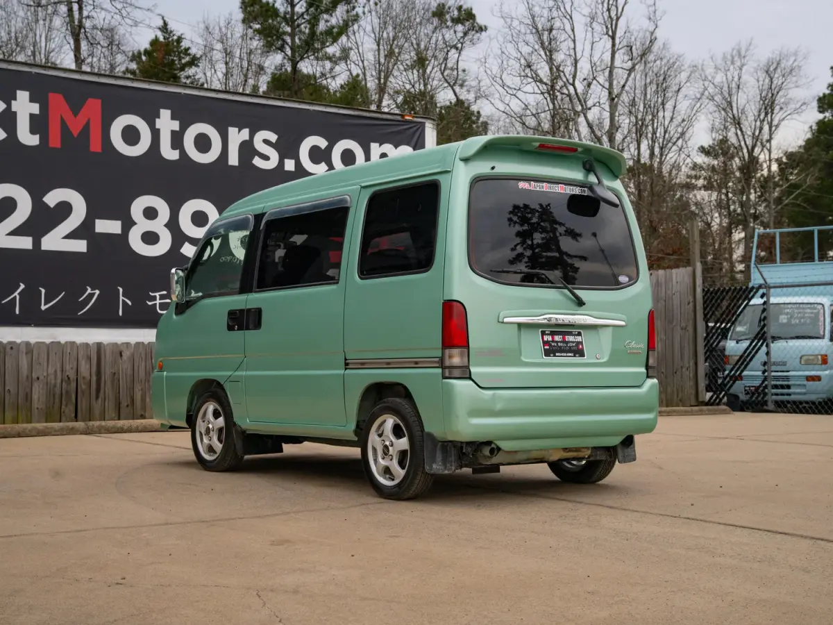 2001 Subaru Sambar Classic Van, a green Kei Van, for sale at Japan Direct Motors in Irmo, SC (photo 9 of 12)