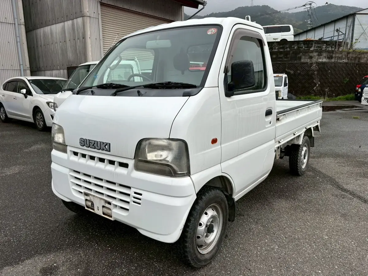 2001 Suzuki Carry 5 Speed Manual, a white off-road Kei Truck, for sale at Weatherford Mini Trucks in Weatherford, TX (photo 2 of 12)