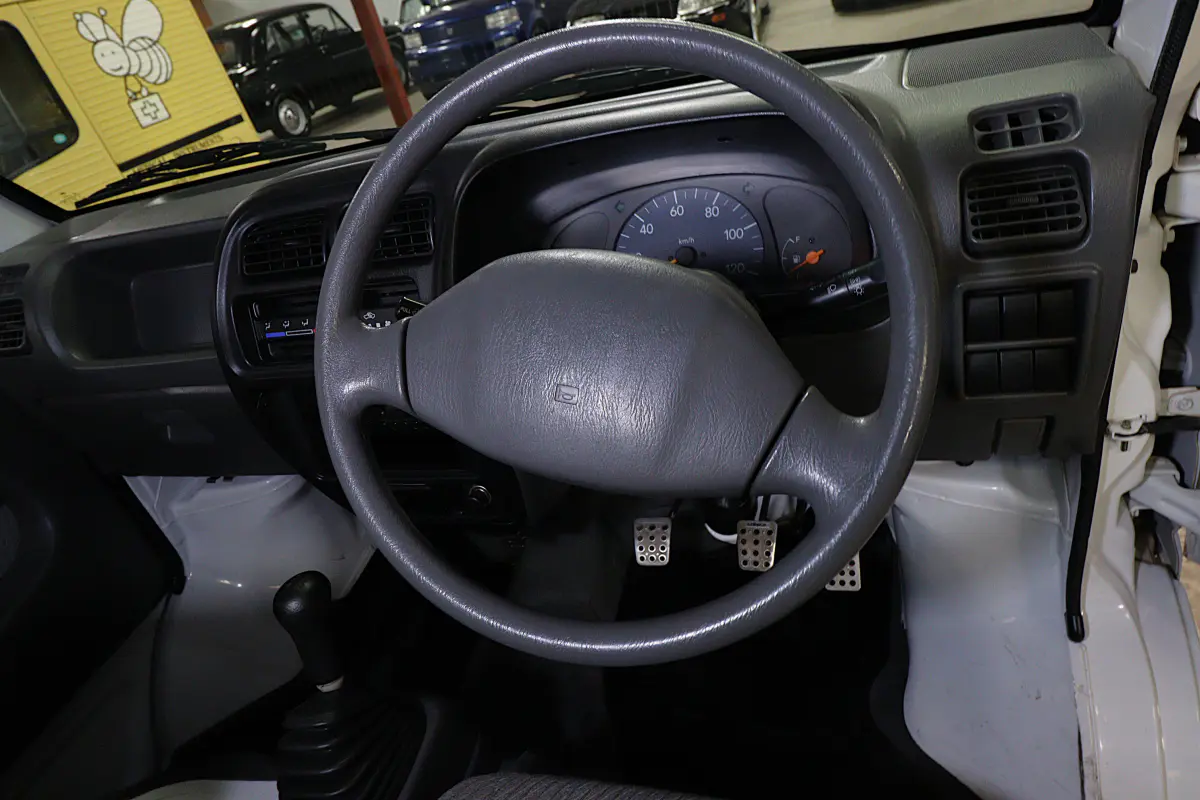 2001 Suzuki Carry 4x4 Kei Truck, steering wheel and dashboard, for sale at Duncan Imports in Christiansburg, VA