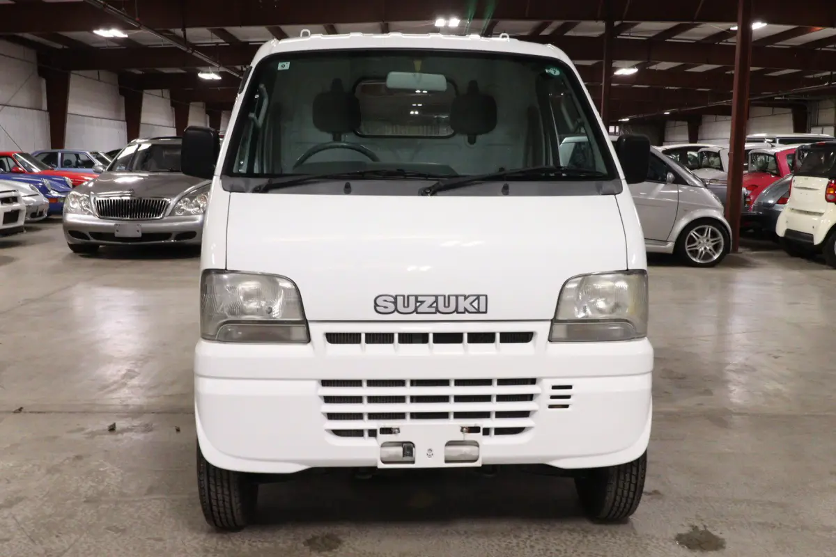 2001 Suzuki Carry 4x4 Kei Truck, front view, for sale at Duncan Imports in Christiansburg, VA