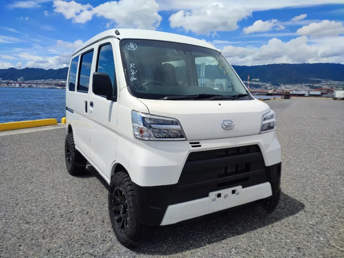 2021 Daihatsu Hijet Van, a whiteout off-road Kei Van, for sale at Mini Monsters USA in St. George, UT (photo 2 of 12)