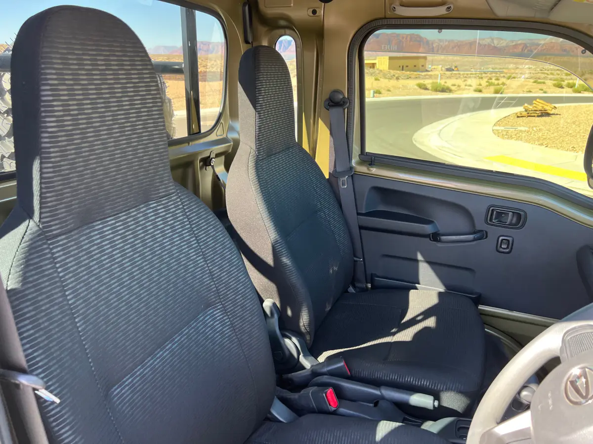 2022 Daihatsu Hijet Extreme, a green off-road Kei Truck, for sale at Mini Monsters USA in St. George, UT (photo 10 of 11)