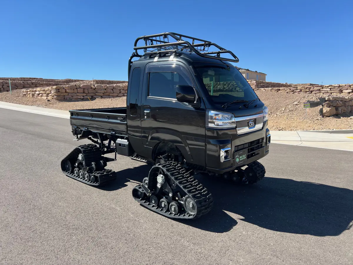 2022 Daihatsu Hijet Extreme, a black off-road Kei Truck, for sale at Mini Monsters USA in St. George, UT (photo 1 of 11)