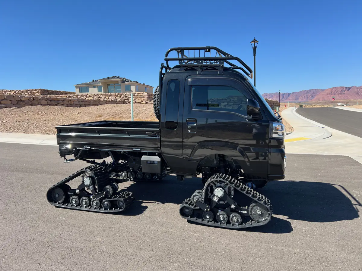 2022 Daihatsu Hijet Extreme, a black off-road Kei Truck, for sale at Mini Monsters USA in St. George, UT (photo 2 of 11)