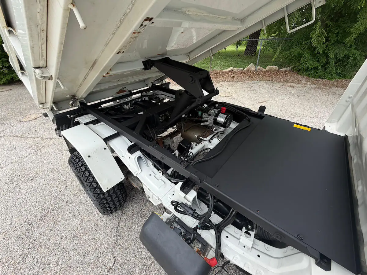 2022 Daihatsu Hijet HD Dump, a white off-road Kei Truck, for sale at Weatherford Mini Trucks in Weatherford, TX (photo 12 of 12)
