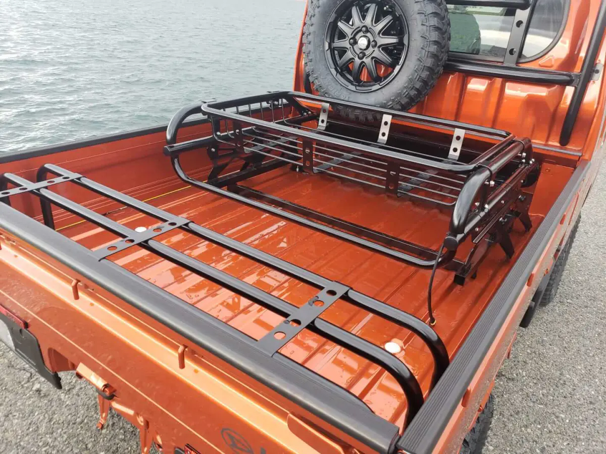 2022 Daihatsu Hijet Jumbo Extreme, a desert orange off-road Kei Truck, for sale at Mini Monsters USA in St. George, UT (photo 9 of 12)