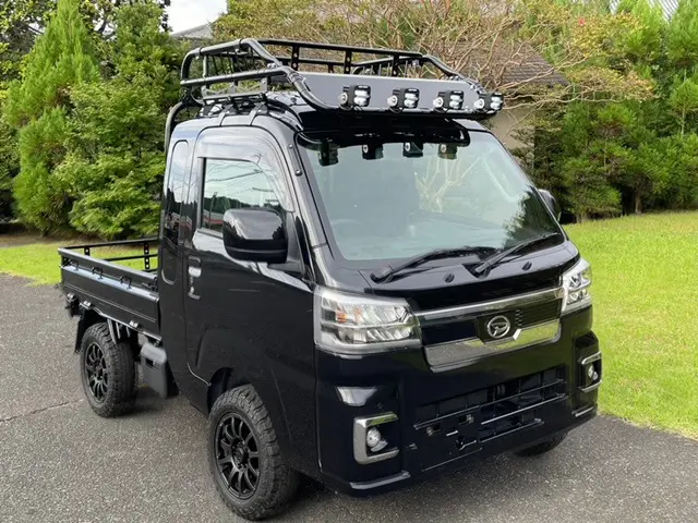 2022 Daihatsu Hijet Jumbo, a black off-road Kei Truck, for sale at Mini Monsters USA in St. George, UT (photo 2 of 12)