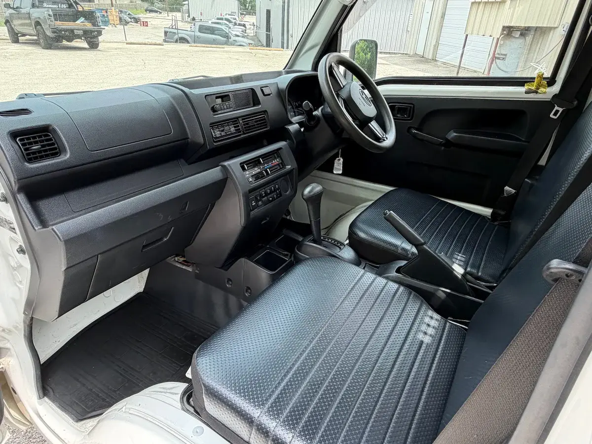 2022 Daihatsu Hijet, a white off-road Kei Truck, for sale at Weatherford Mini Trucks in Weatherford, TX (photo 12 of 12)