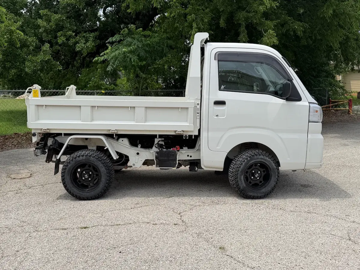 2022 Daihatsu Hijet, a white off-road Kei Truck, for sale at Weatherford Mini Trucks in Weatherford, TX (photo 3 of 12)
