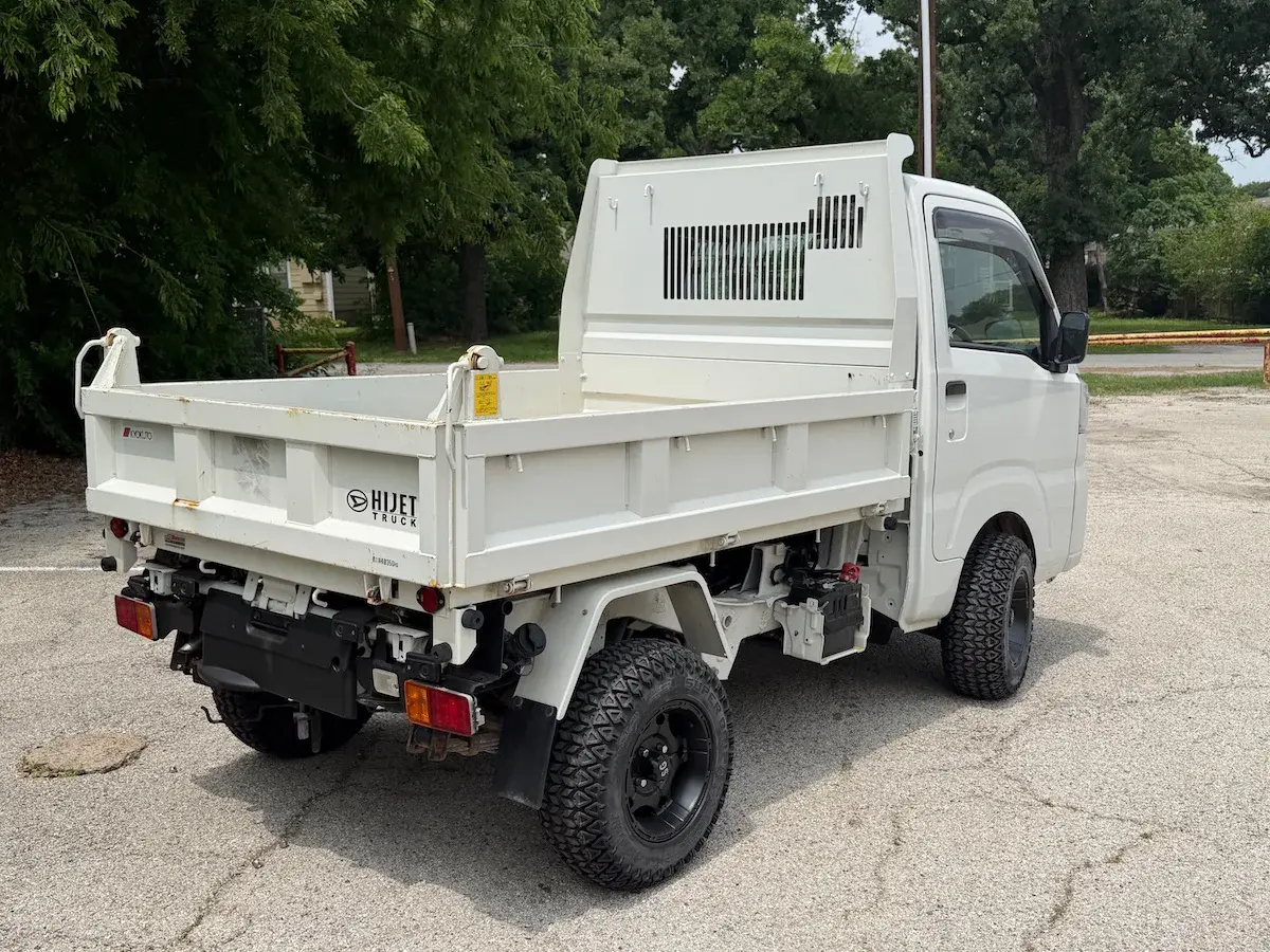 2022 Daihatsu Hijet, a white off-road Kei Truck, for sale at Weatherford Mini Trucks in Weatherford, TX (photo 4 of 12)