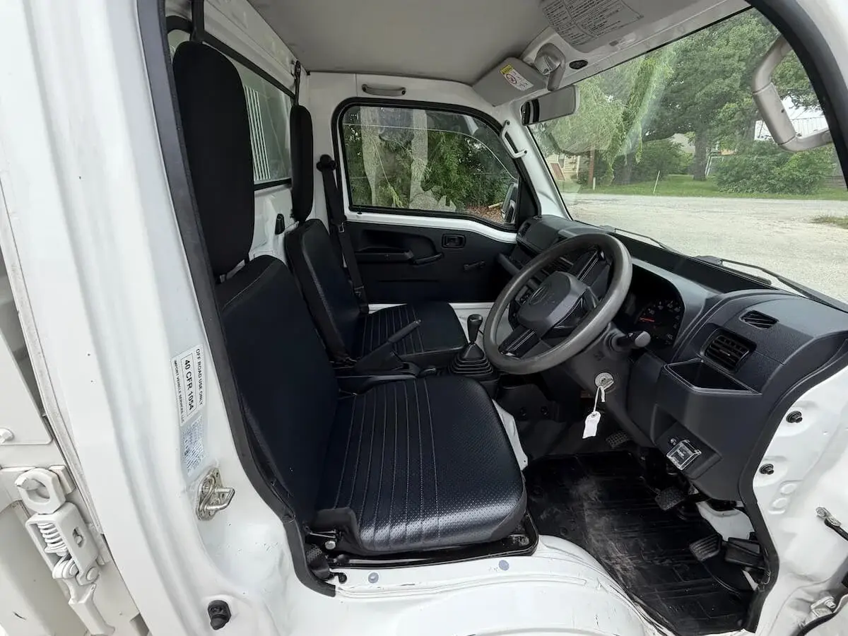 2022 Daihatsu Hijet, a white off-road Kei Truck, for sale at Weatherford Mini Trucks in Weatherford, TX (photo 10 of 12)