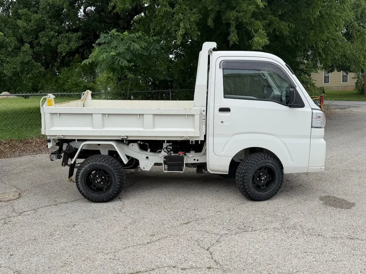 2022 Daihatsu Hijet, a white off-road Kei Truck, for sale at Weatherford Mini Trucks in Weatherford, TX (photo 2 of 12)