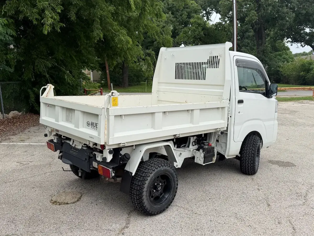 2022 Daihatsu Hijet, a white off-road Kei Truck, for sale at Weatherford Mini Trucks in Weatherford, TX (photo 3 of 12)