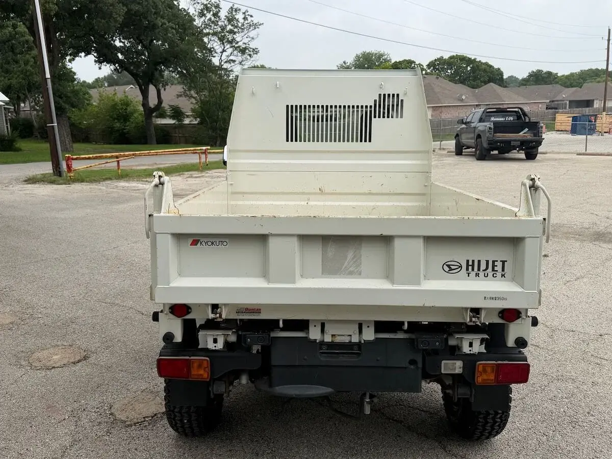 2022 Daihatsu Hijet, a white off-road Kei Truck, for sale at Weatherford Mini Trucks in Weatherford, TX (photo 4 of 12)