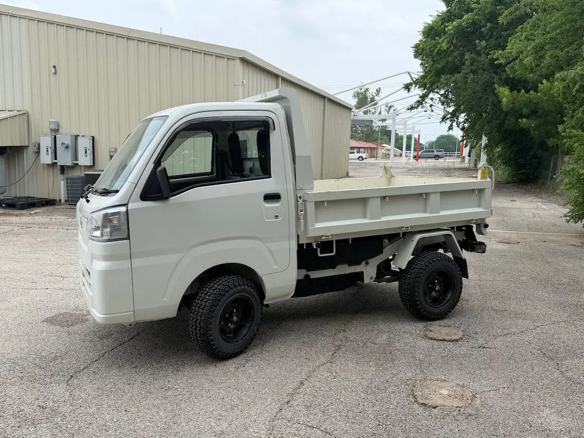 2022 Daihatsu Hijet, a white off-road Kei Truck, for sale at Weatherford Mini Trucks in Weatherford, TX (photo 6 of 12)