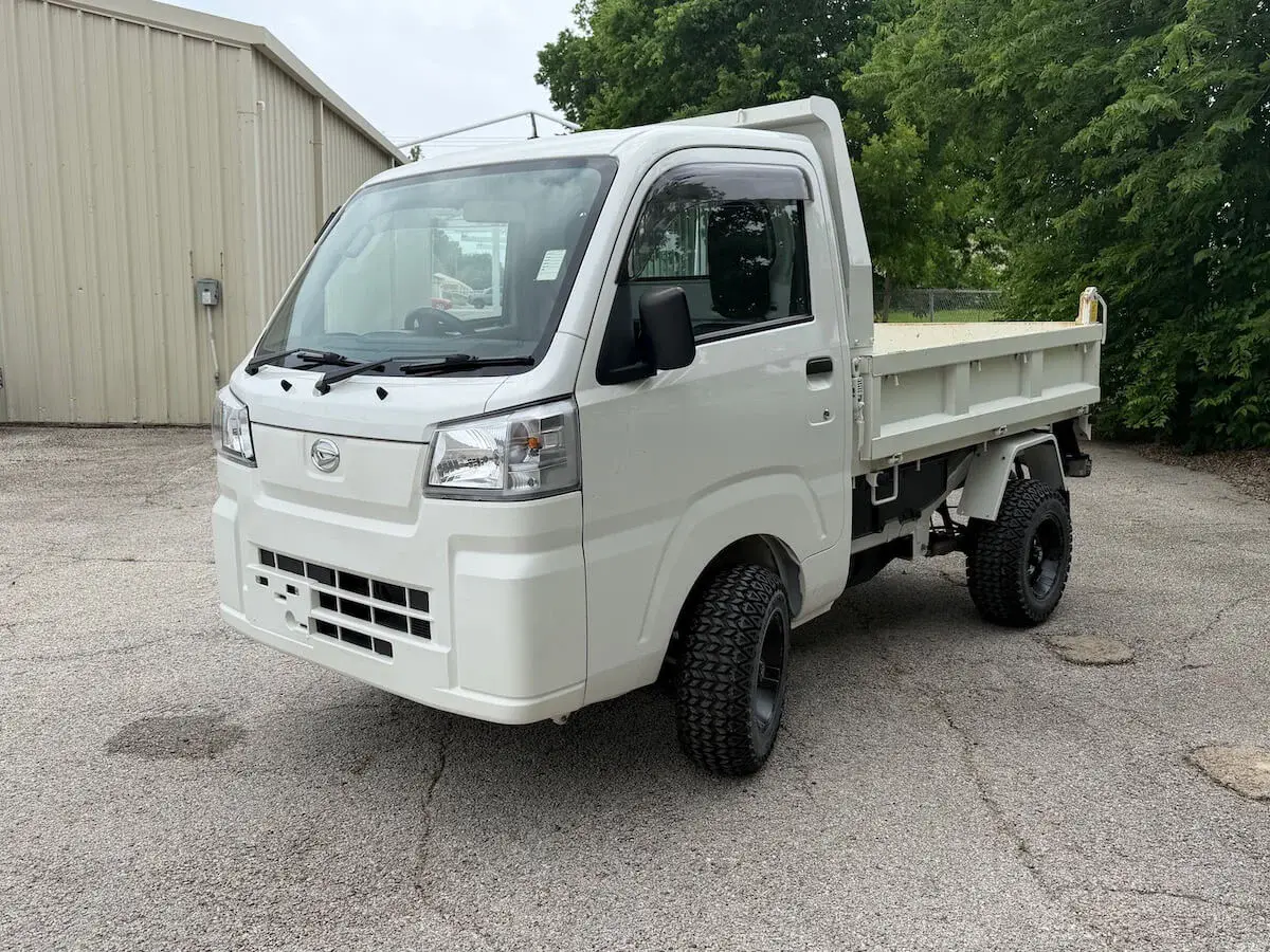 2022 Daihatsu Hijet, a white off-road Kei Truck, for sale at Weatherford Mini Trucks in Weatherford, TX (photo 7 of 12)