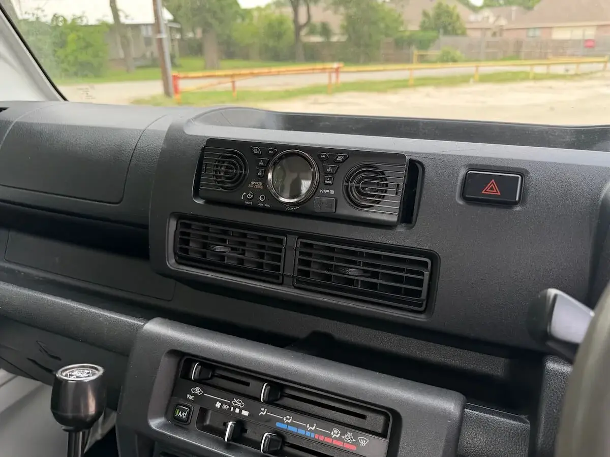 2022 Daihatsu Hijet, a white off-road Kei Truck, for sale at Weatherford Mini Trucks in Weatherford, TX (photo 12 of 12)