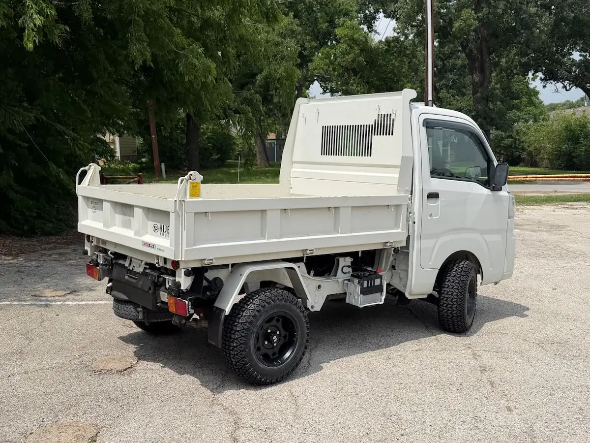 2022 Daihatsu Hijet, a white off-road Kei Truck, for sale at Weatherford Mini Trucks in Weatherford, TX (photo 4 of 12)
