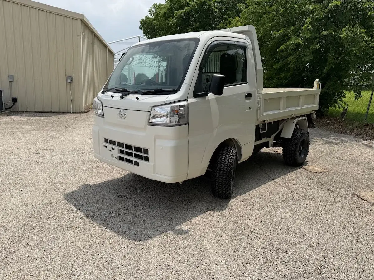 2022 Daihatsu Hijet, a white off-road Kei Truck, for sale at Weatherford Mini Trucks in Weatherford, TX (photo 7 of 12)