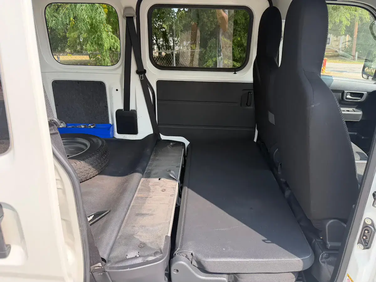 2022 Daihatsu Hijet Van, a white off-road Kei Van, for sale at Weatherford Mini Trucks in Weatherford, TX (photo 11 of 12)