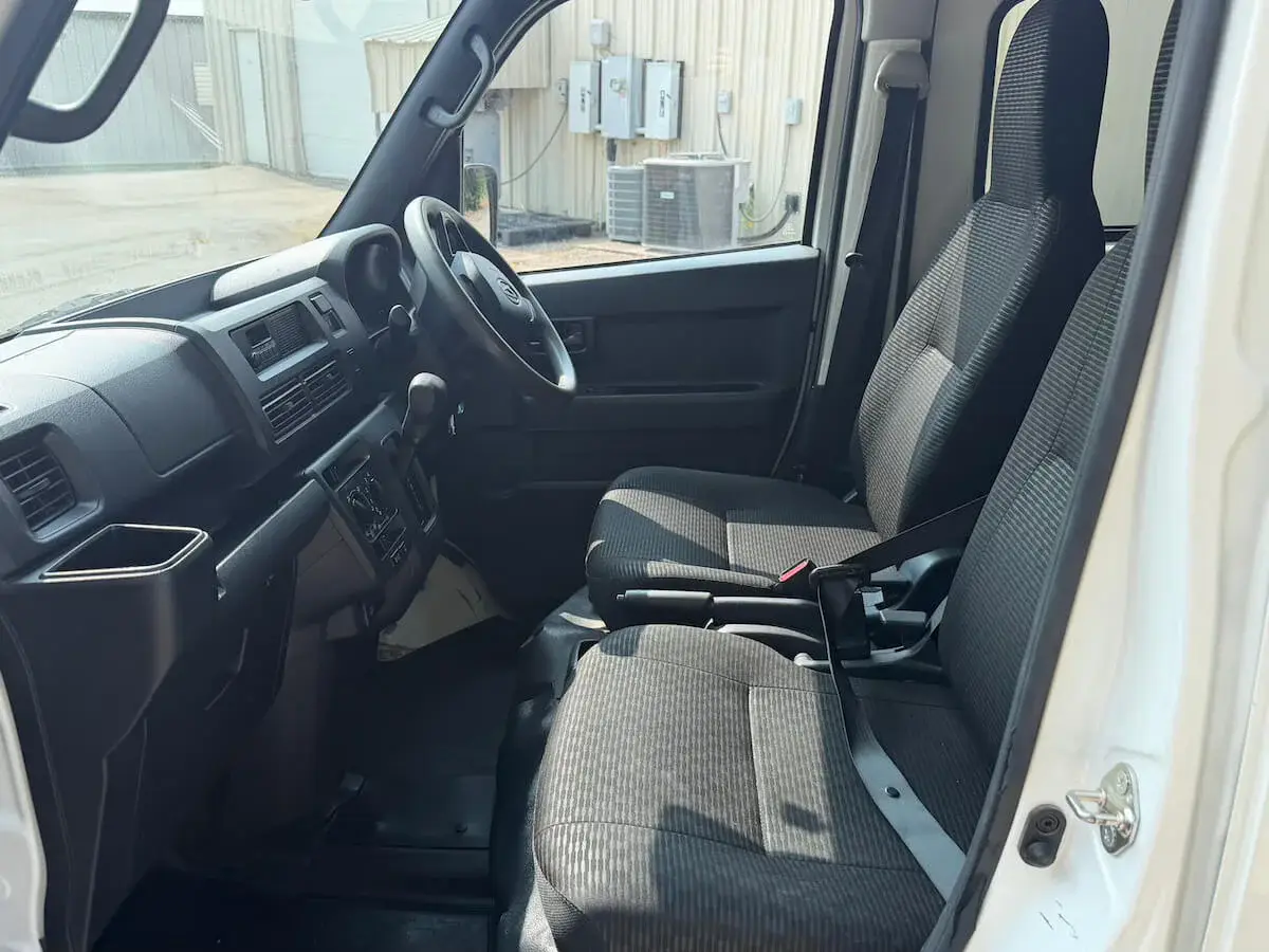 2022 Daihatsu Hijet Van, a white off-road Kei Van, for sale at Weatherford Mini Trucks in Weatherford, TX (photo 7 of 12)