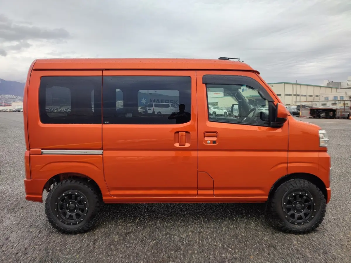 2023 Daihatsu Hijet Cargo Van, a desert orange off-road Kei Van, for sale at Mini Monsters USA in St. George, UT (photo 11 of 12)