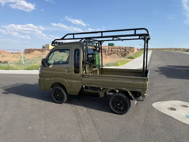 2023 Daihatsu Hijet Jumbo, a general green off-road Kei Truck, for sale at Mini Monsters USA in St. George, UT (photo 5 of 12)