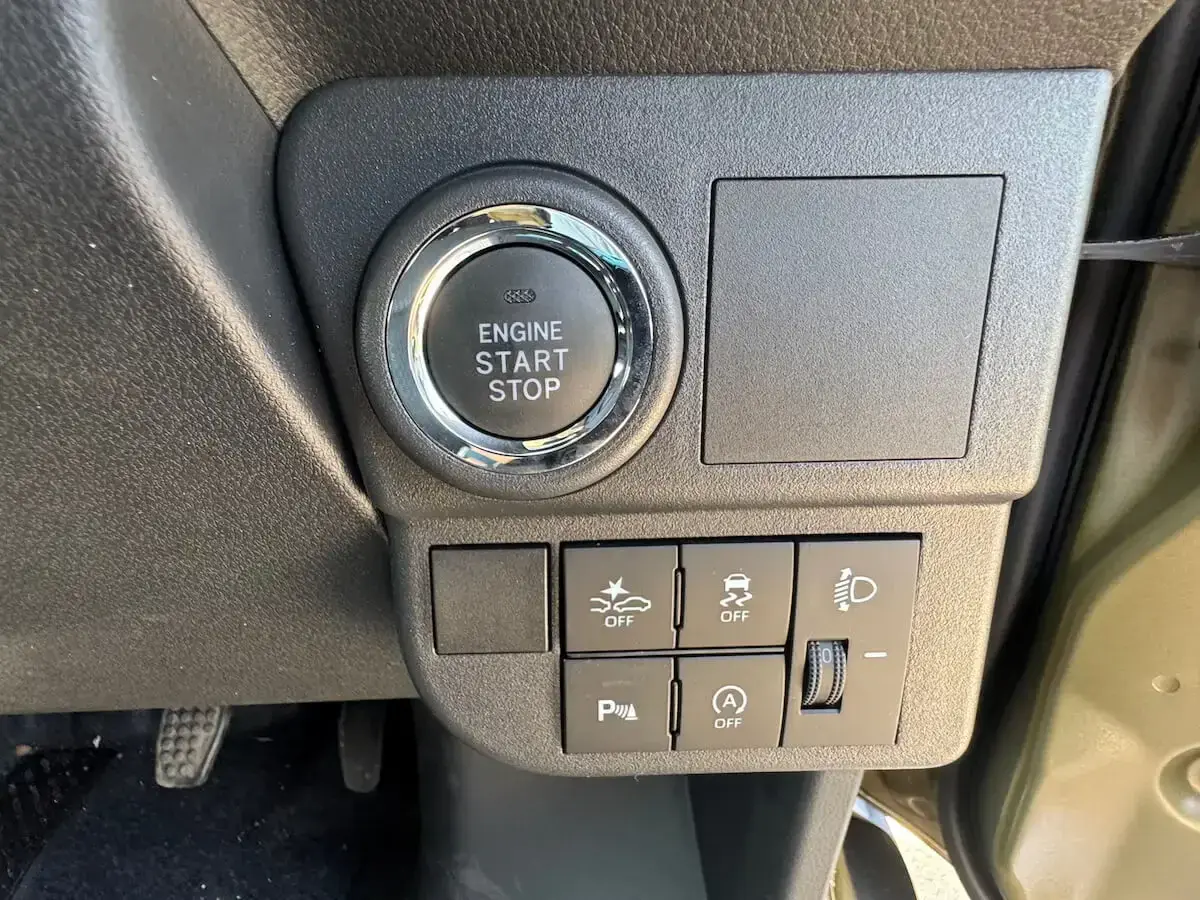 2024 Daihatsu Hijet Deck Van, a khaki green off-road Kei Truck, for sale at Weatherford Mini Trucks in Weatherford, TX (photo 11 of 12)