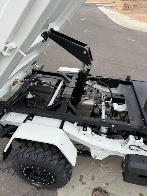 2024 Daihatsu Hijet HD Dump, a whiteout off-road Kei Truck, for sale at Mini Monsters USA in St. George, UT (photo 12 of 12)