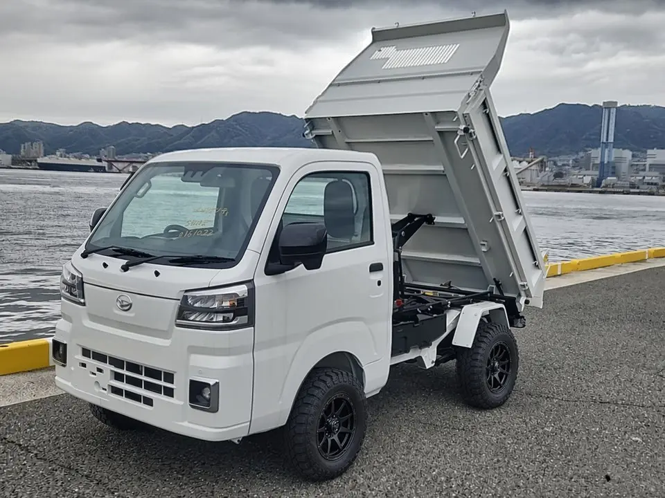 2025 Daihatsu Hijet HD Dump, a whiteout off-road Kei Truck, for sale at Mini Monsters USA in St. George, UT (photo 2 of 12)