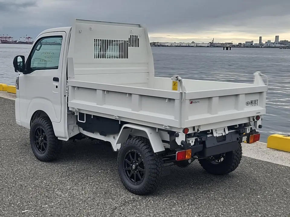 2025 Daihatsu Hijet HD Dump, a whiteout off-road Kei Truck, for sale at Mini Monsters USA in St. George, UT (photo 3 of 12)