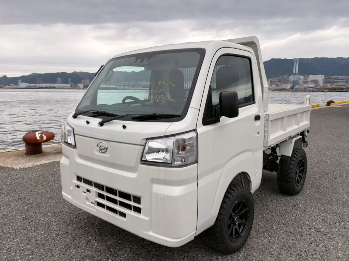 2025 Daihatsu Hijet HD Dump, a whiteout off-road Kei Truck, for sale at Mini Monsters USA in St. George, UT (photo 2 of 12)