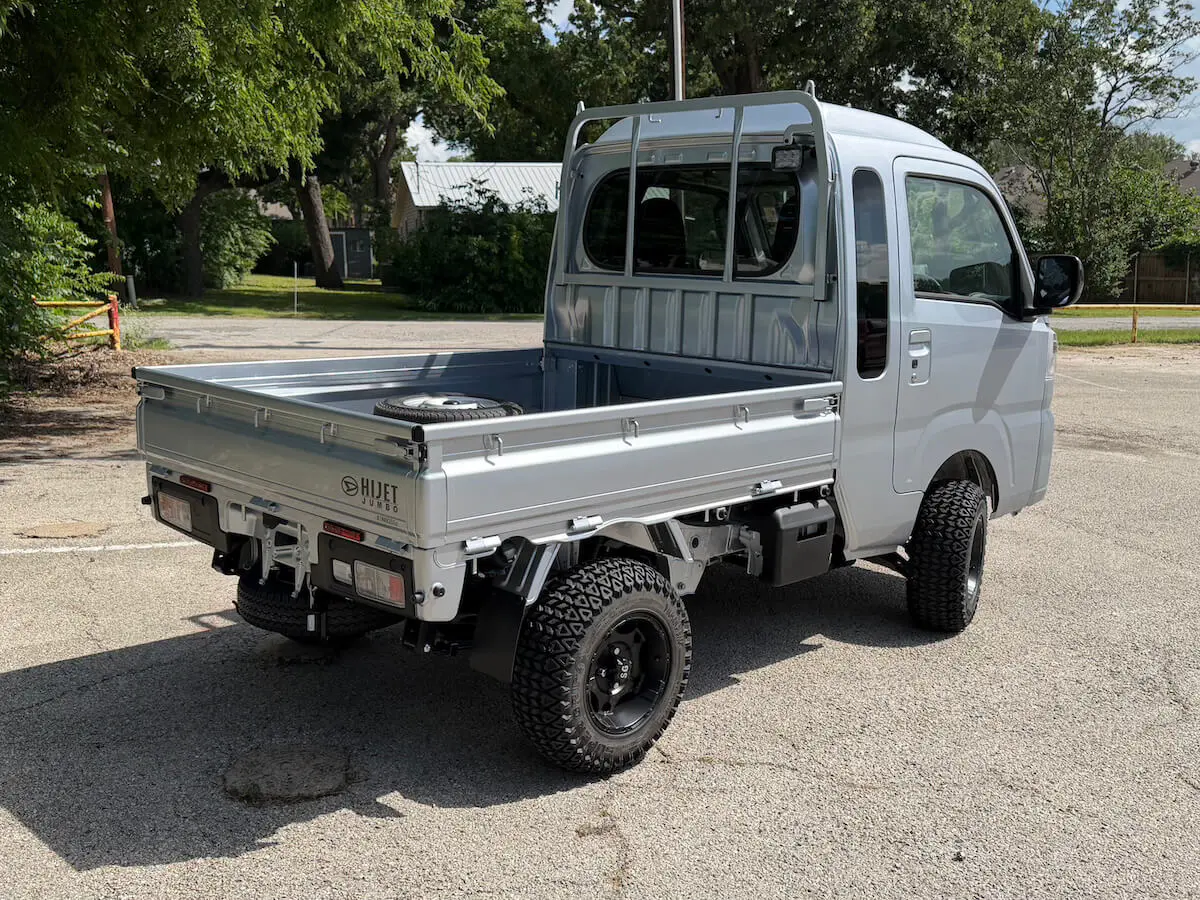 2025 Daihatsu Hijet Jumbo Cab Automatic Farming Package, a silver off-road Kei Truck, for sale at Weatherford Mini Trucks in Weatherford, TX (photo 4 of 10)