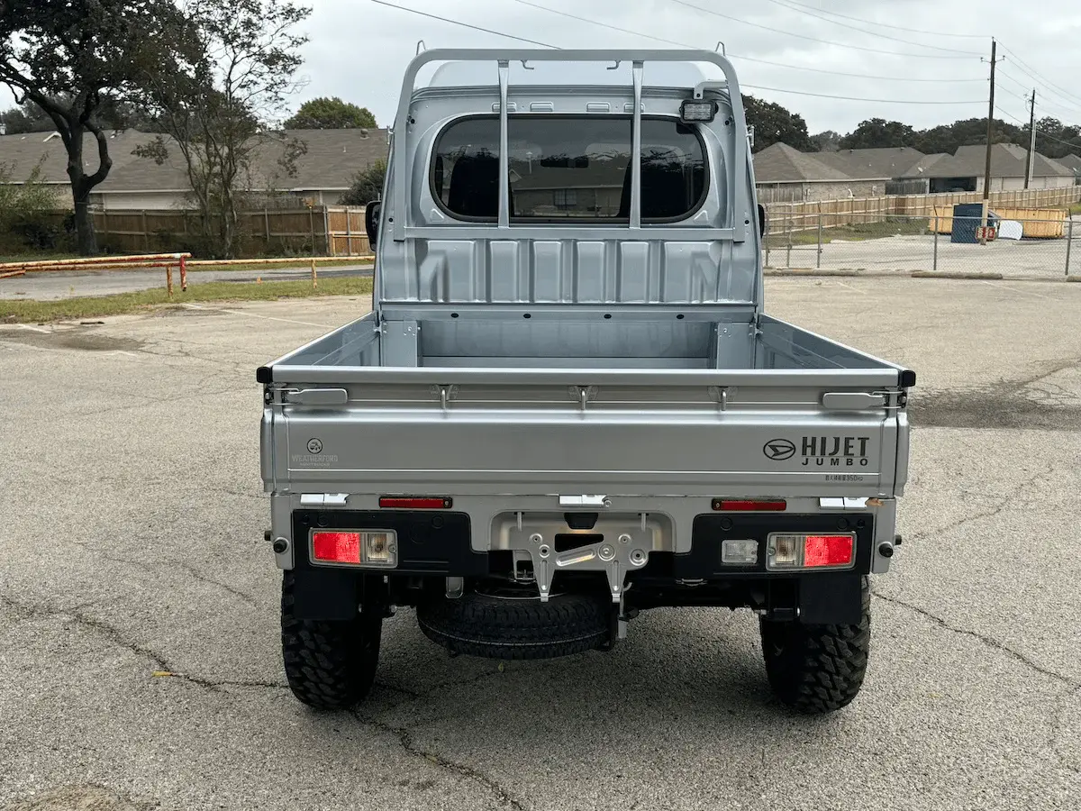2025 Daihatsu Hijet Jumbo Cab Automatic Farming Package, a silver off-road Kei Truck, for sale at Weatherford Mini Trucks in Weatherford, TX (photo 3 of 10)