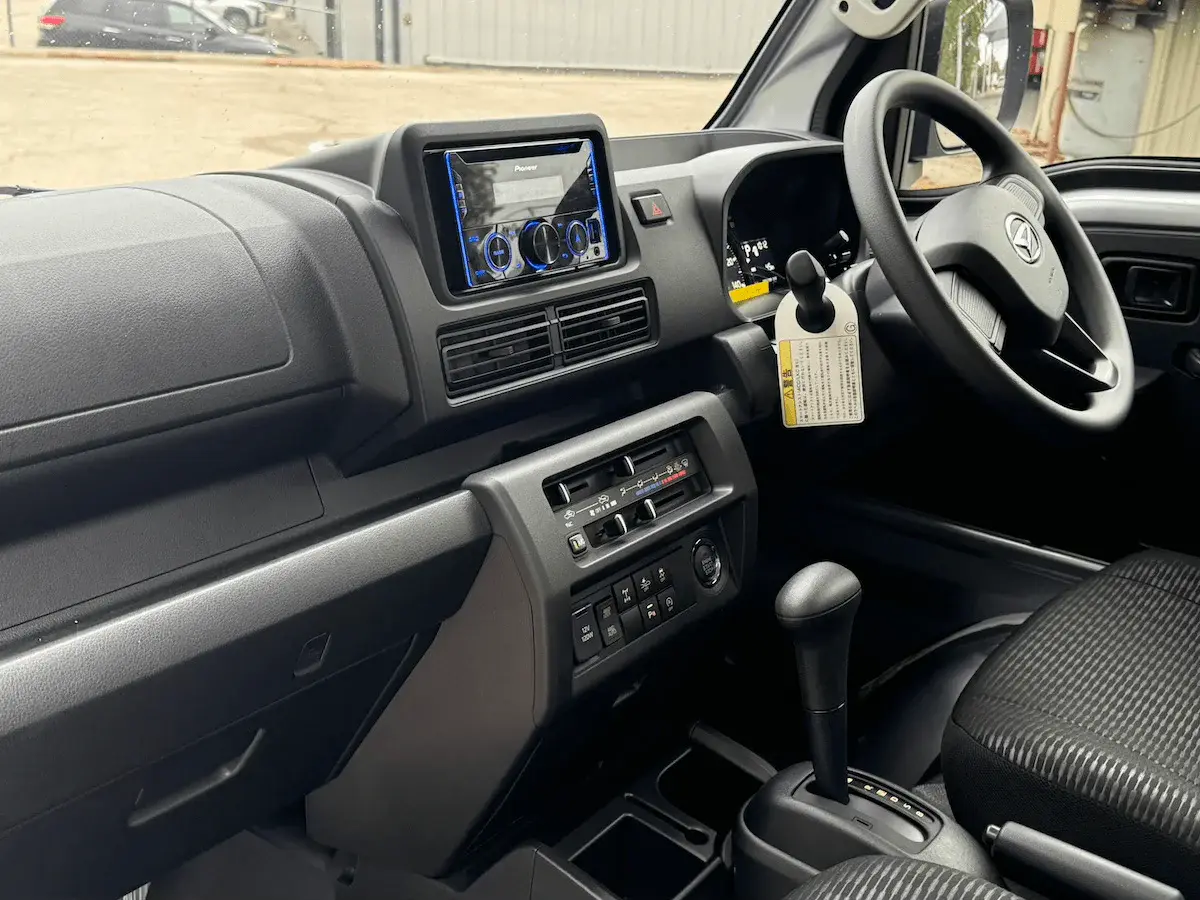 2025 Daihatsu Hijet Jumbo Cab Automatic Farming Package, a silver off-road Kei Truck, for sale at Weatherford Mini Trucks in Weatherford, TX (photo 9 of 10)