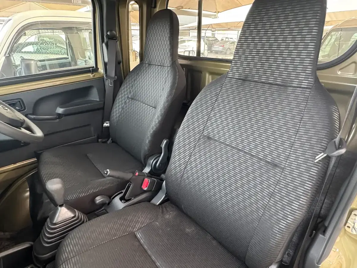 2025 Daihatsu Hijet Jumbo-Farming Package, a khaki green off-road Kei Truck, for sale at Weatherford Mini Trucks in Weatherford, TX (photo 6 of 10)