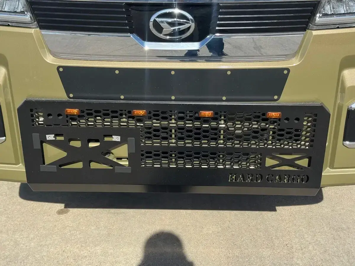 2025 Daihatsu Hijet Jumbo Hard Cargo Edition, a khaki green off-road Kei Truck, for sale at Weatherford Mini Trucks in Weatherford, TX (photo 6 of 12)