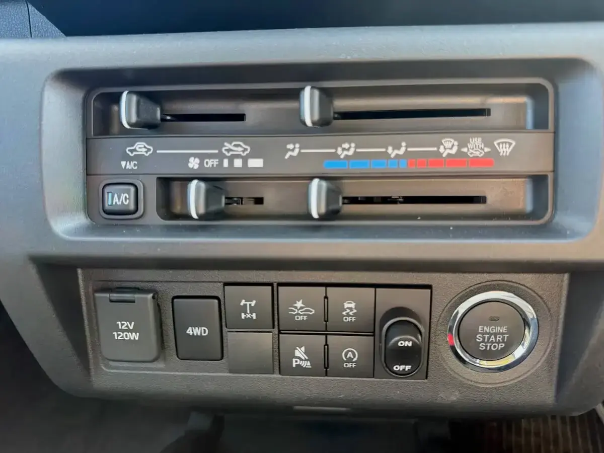 2025 Daihatsu Hijet Jumbo Hard Cargo Edition, a khaki green off-road Kei Truck, for sale at Weatherford Mini Trucks in Weatherford, TX (photo 7 of 12)
