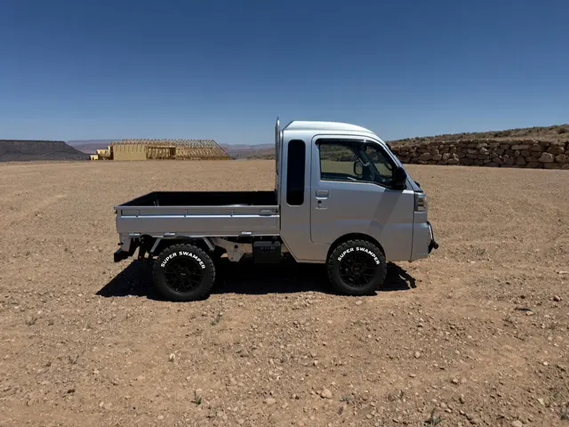2025 Daihatsu Hijet Jumbo, a silver off-road Kei Truck, for sale at Mini Monsters USA in St. George, UT (photo 2 of 12)