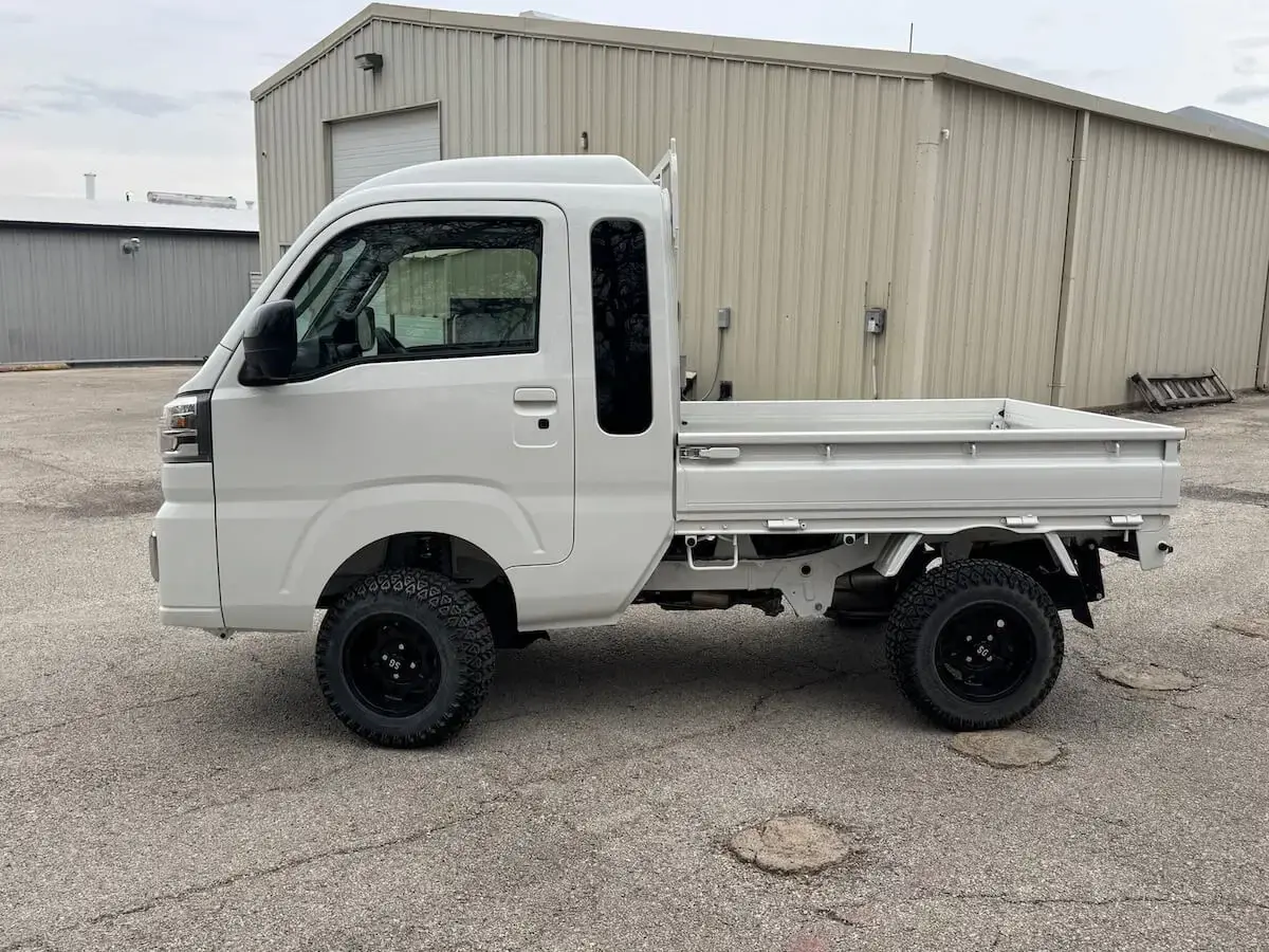 2026 Daihatsu Hijet Jumbo Cab-Farming Package, a white off-road Kei Truck, for sale at Weatherford Mini Trucks in Weatherford, TX (photo 5 of 5)