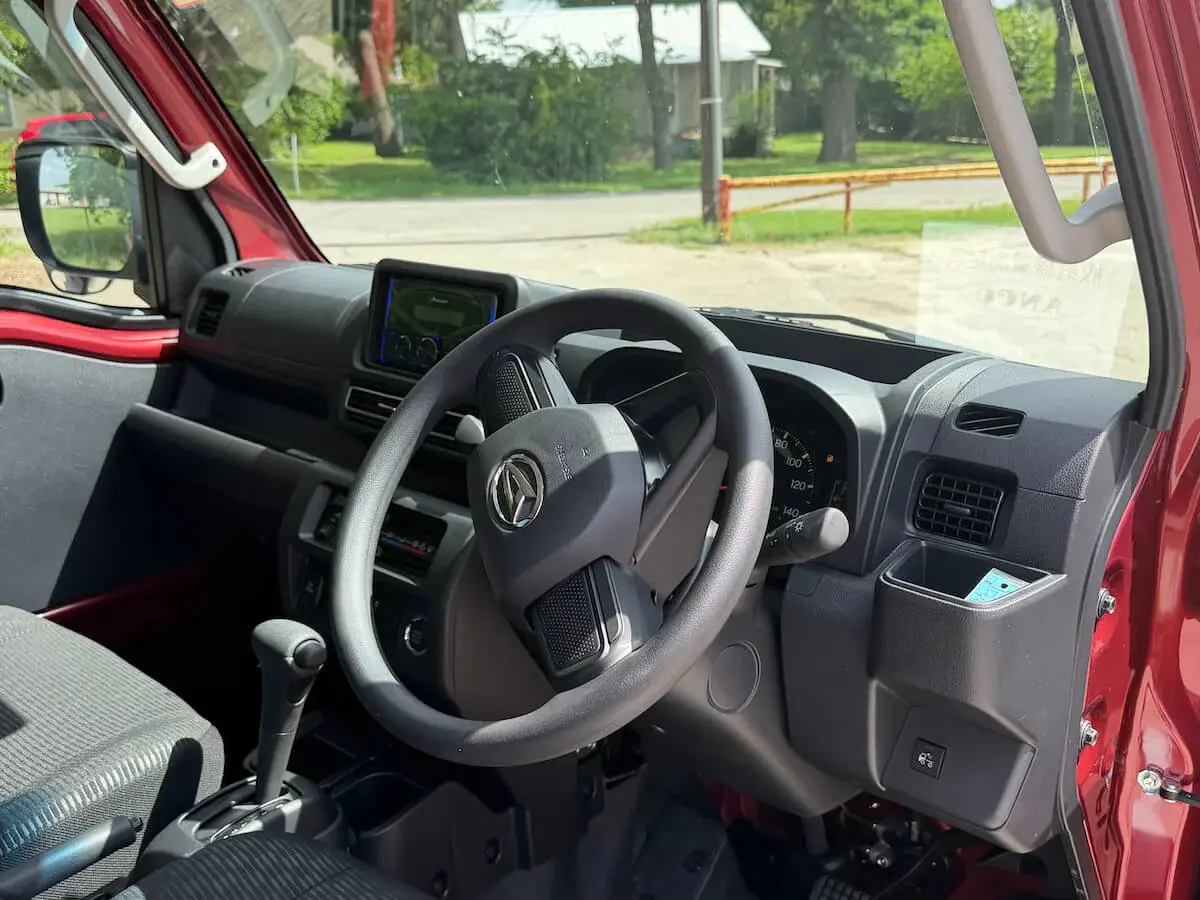 2026 Daihatsu Hijet Jumbo Cab Farming Package, a red off-road Kei Truck, for sale at Weatherford Mini Trucks in Weatherford, TX (photo 9 of 12)