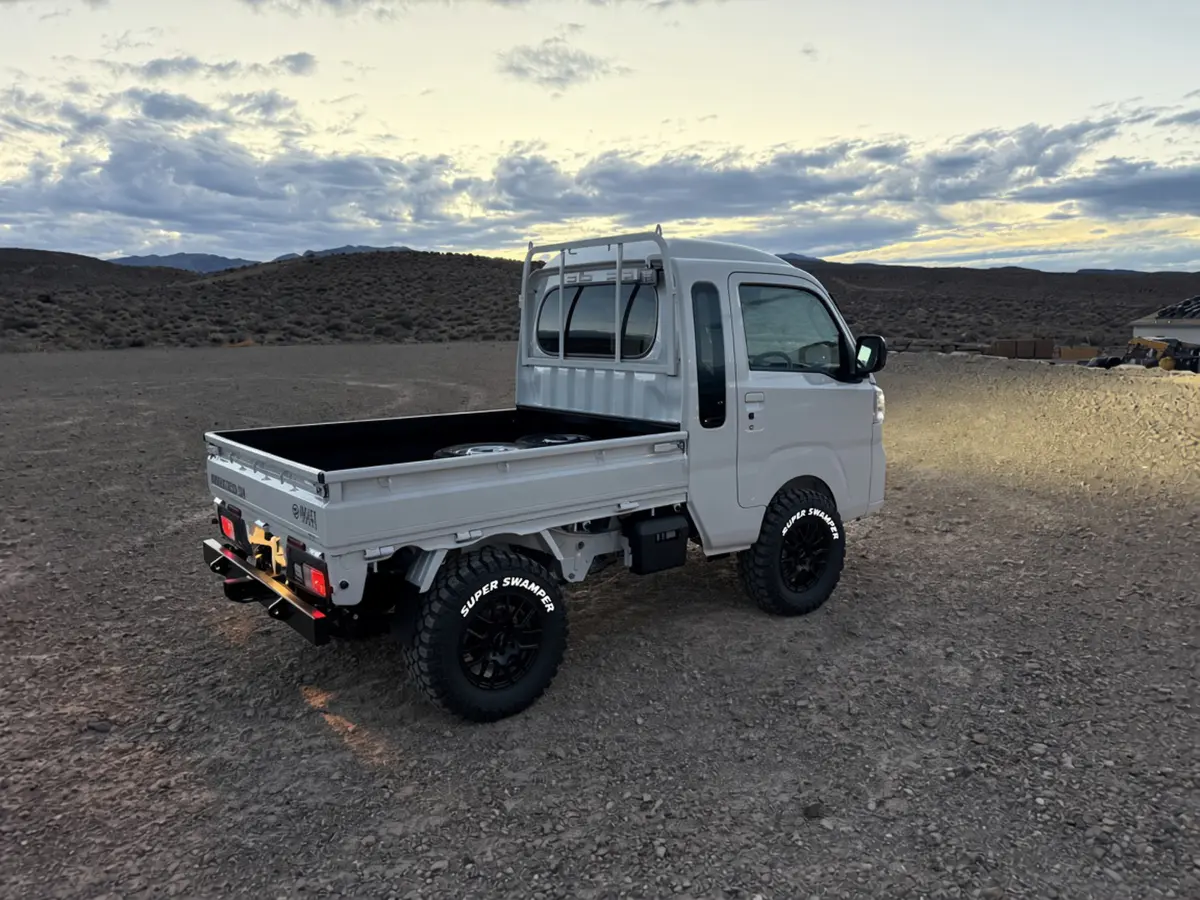 2026 Daihatsu Hijet Jumbo, a white off-road Kei Truck, for sale at Mini Monsters USA in St. George, UT (photo 8 of 12)