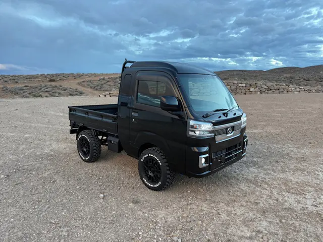 2026 Daihatsu Hijet Jumbo, a black off-road Kei Truck, for sale at Mini Monsters USA in St. George, UT (photo 1 of 12)