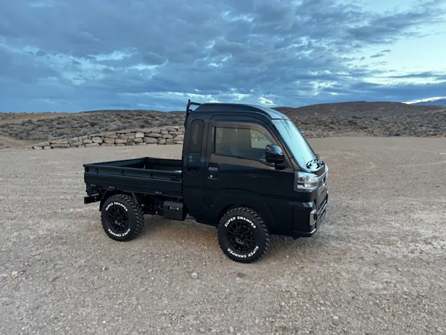 2026 Daihatsu Hijet Jumbo, a black off-road Kei Truck, for sale at Mini Monsters USA in St. George, UT (photo 2 of 12)