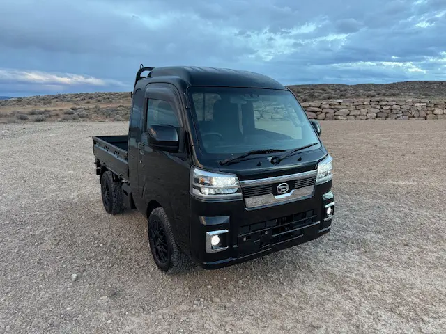 2026 Daihatsu Hijet Jumbo, a black off-road Kei Truck, for sale at Mini Monsters USA in St. George, UT (photo 5 of 12)